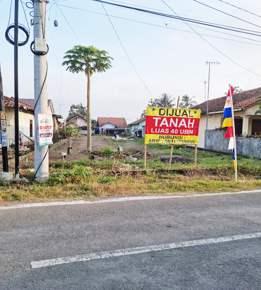 Tanah Dijual di Cilacap Pinggir Jalan Dekat SMA Negeri 2 Cilacap, PMI Kabupaten Cilacap, Stasiun Gumilir Cilacap, RSUD Cilacap, Kantor Imigrasi